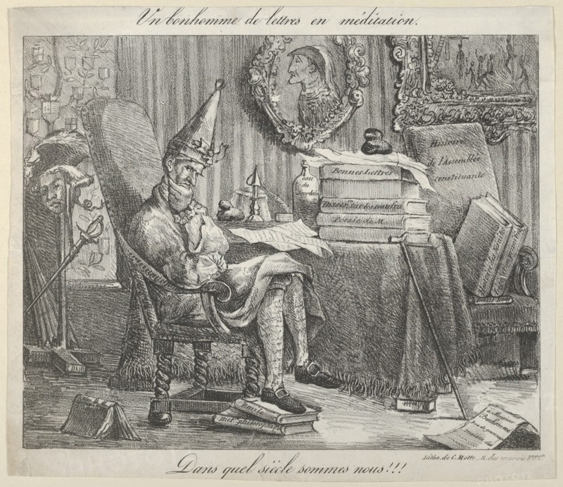 A Literary Fellow Meditating