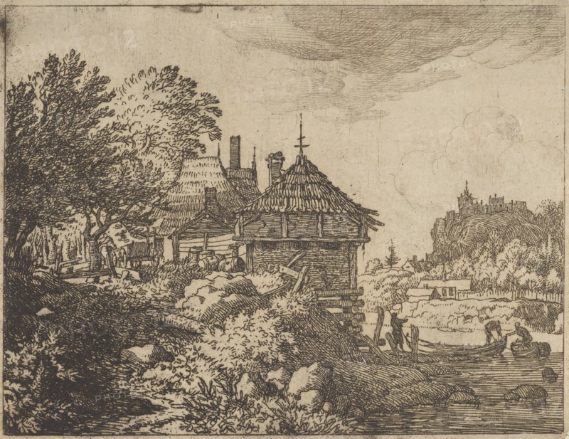 The Two Boats Approach a Hut