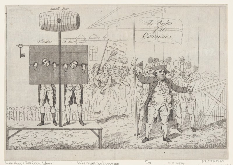Sir Cecil Wray in the Pillory