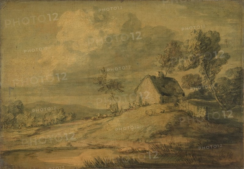 Wooded Landscape with Cottage