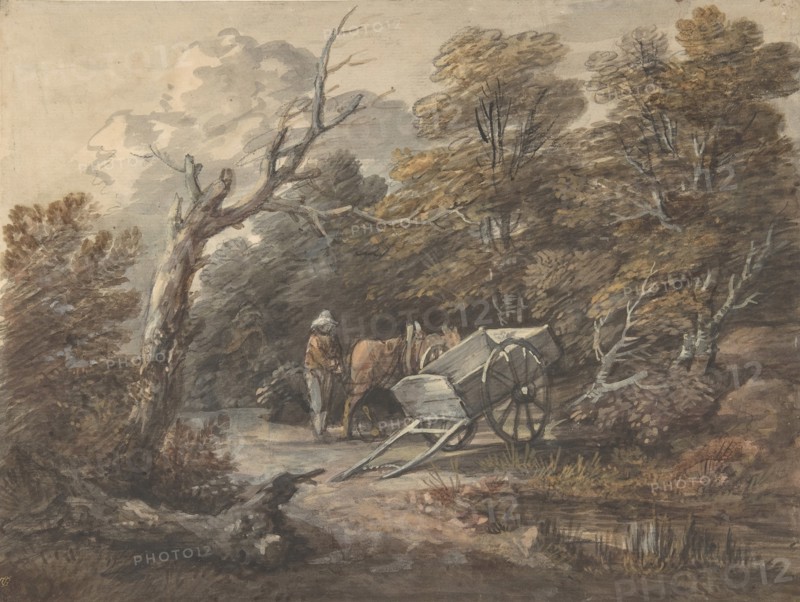 Woodland Scene with a Peasant