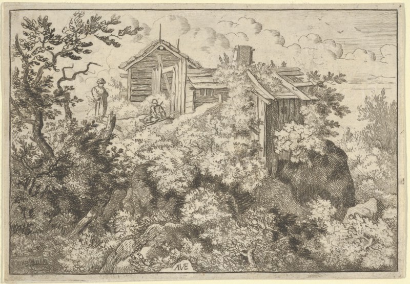The Three Cottages on the Hill