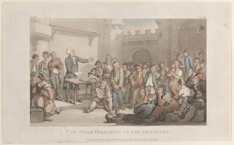 The Vicar Preaching to the Prisoners