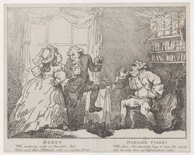 Bozzy and Madame Piozzi (Frontispiece