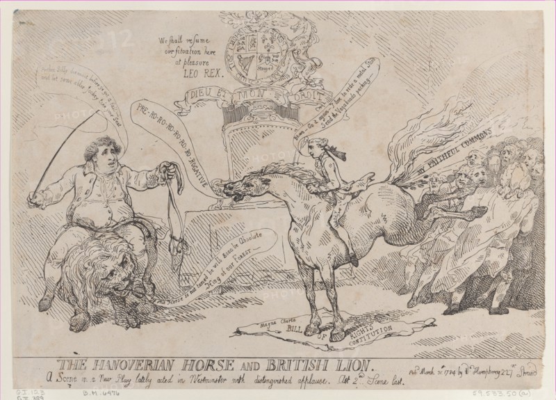 The Hanoverian Horse and British Lion