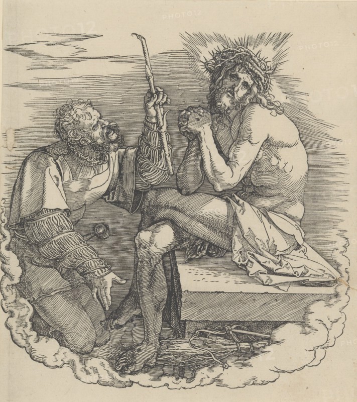The Man of Sorrows Mocked by a Soldier