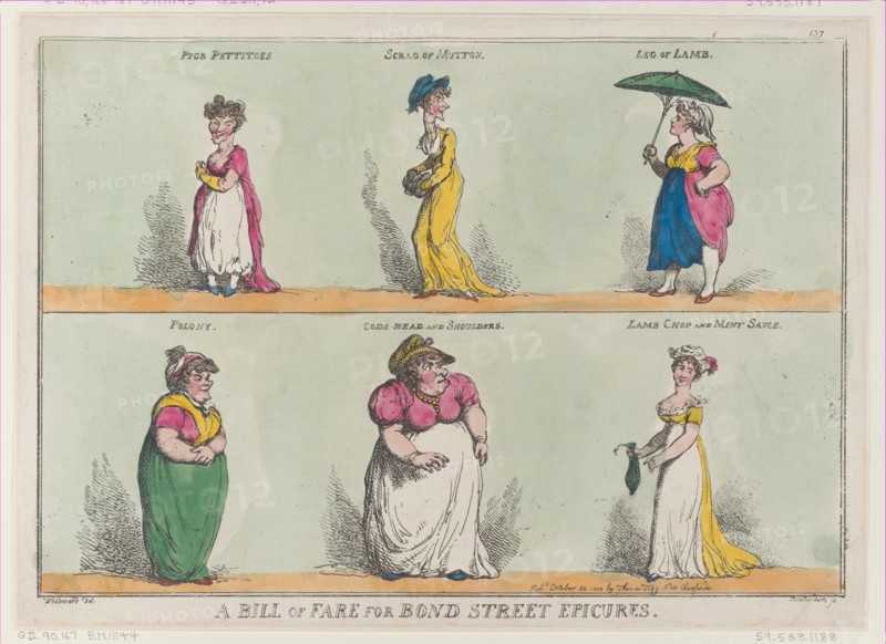 A Bill of Fare for Bond Street Epicures!!