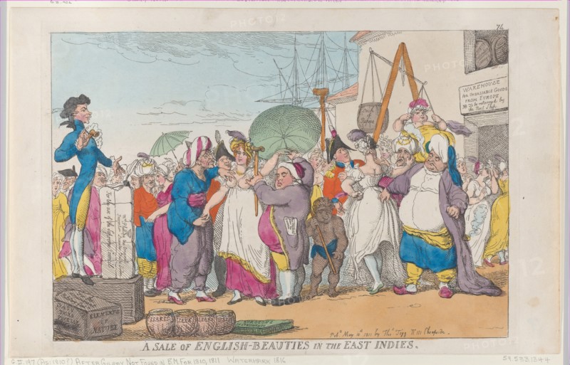 A Sale of English-Beauties in the East Indies