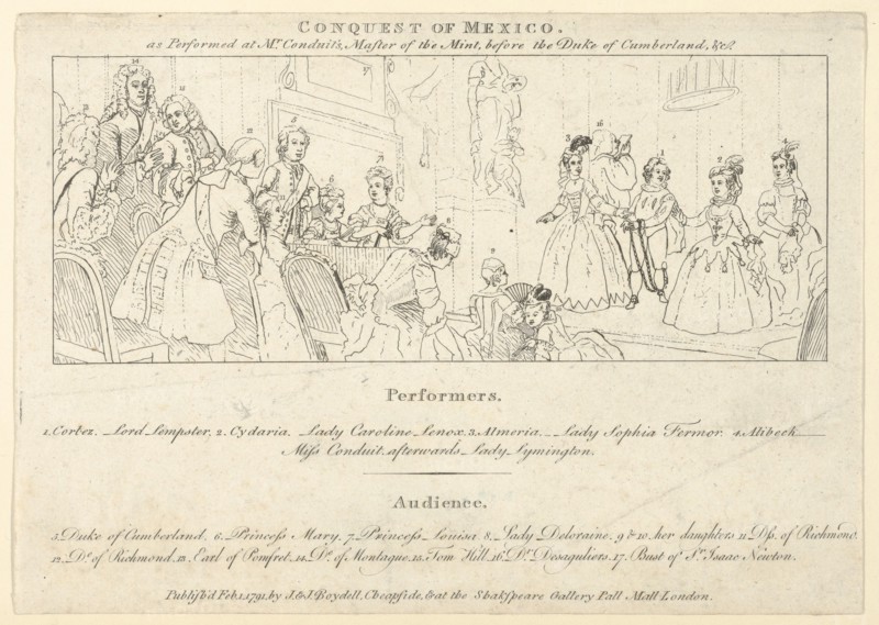 Key with List of Performers to: The Indian Emperor