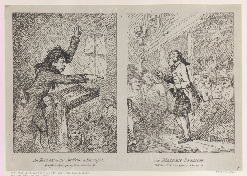An Essay on the Sublime & Beautiful; The Maiden Speech