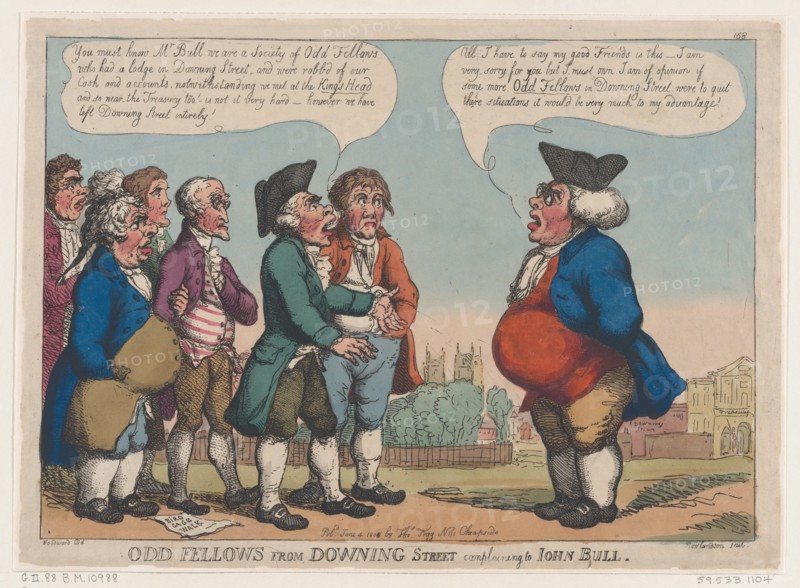 Odd Fellows from Downing Street Complaining to John Bull