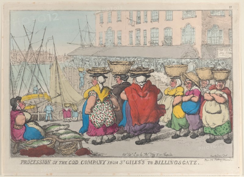 Procession of the Cod Company from St. Giles's to Billingsgate