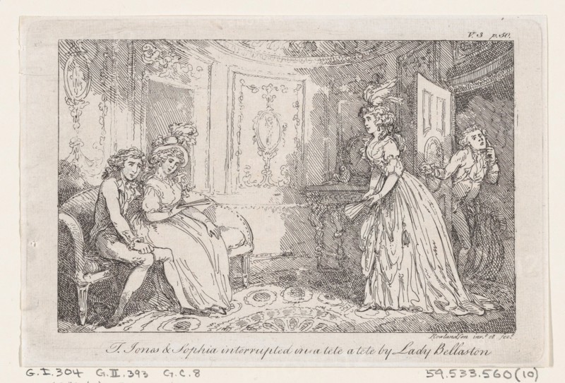 Tom Jones & Sophia interrupted in a tete a tete by Lady Bellaston