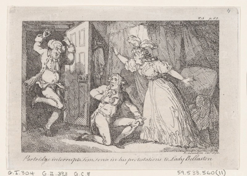 Partridge Interrupts Tom Jones in his Protestations to Lady Bellaston