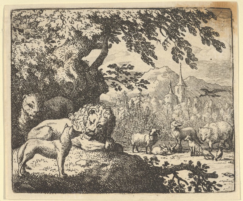 Renard Continues with His Lies. From Hendrick van Alcmar's Renard The Fox