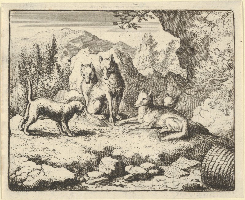 The Cat Calls Renard to Appear before the Tribunal. From Hendrick van Alcmar's Renard The Fox