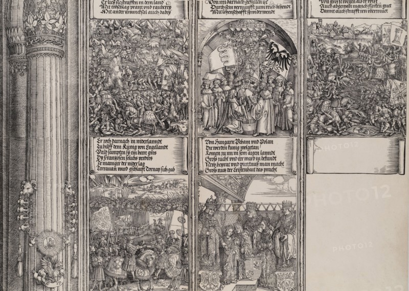 Maximilian's Alliance with Henry VIII; The Double Wedding in Vienna; The Campaign in Gelderland; The Investiture of Massimiliano Sforza as Duke of Milan; and The Venetian War
