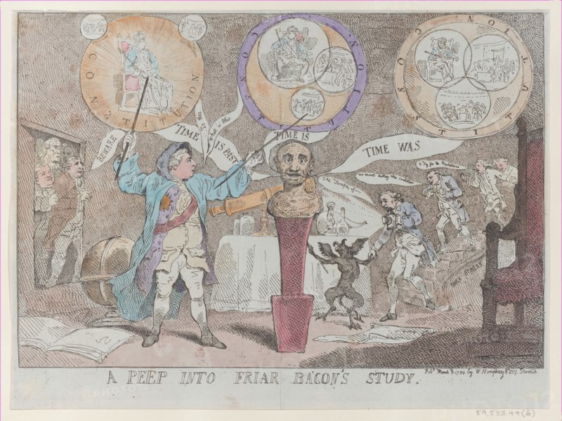 A Peep into Friar Bacon's Study, March 3, 1784.