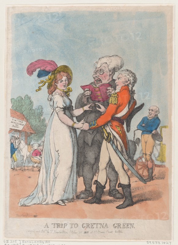 A Trip to Gretna Green, 1803.