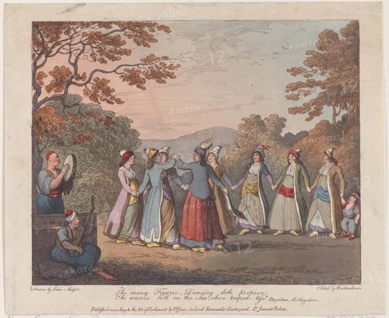 As many Figures, Dancing doth propose, As waves roll on the Sea, when tempest toss (Phrynichus, the Tragedian), July 31, 1804.