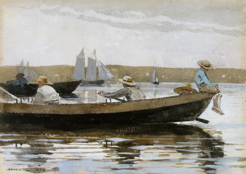 Boys in a Dory, 1873.