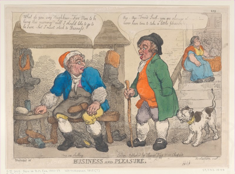 Business and Pleasure, [1813], reprint.