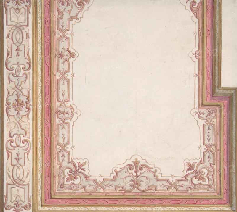 Ceiling Design for Madame Hope's Bedroom, ca. 1867.