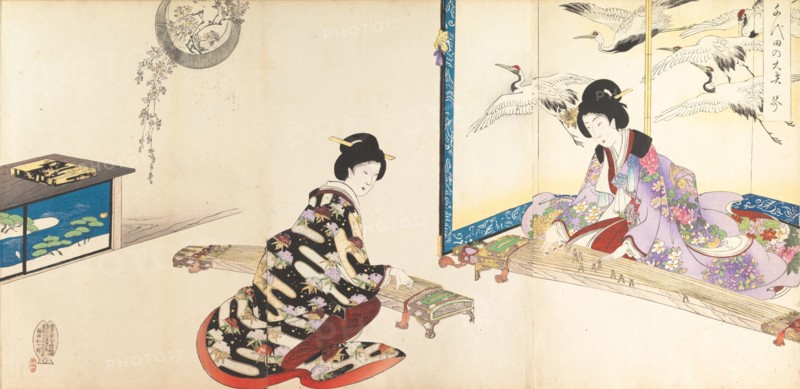 Chiyoda Castle (Album of Women), 1895.