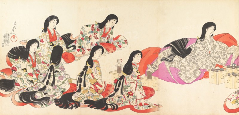 Chiyoda Castle (Album of Women), 1895.