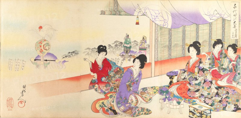 Chiyoda Castle (Album of Women), 1895.