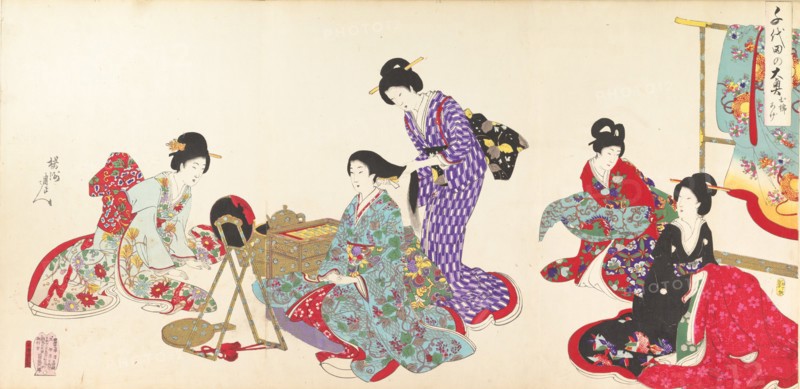 Chiyoda Castle (Album of Women), 1895.