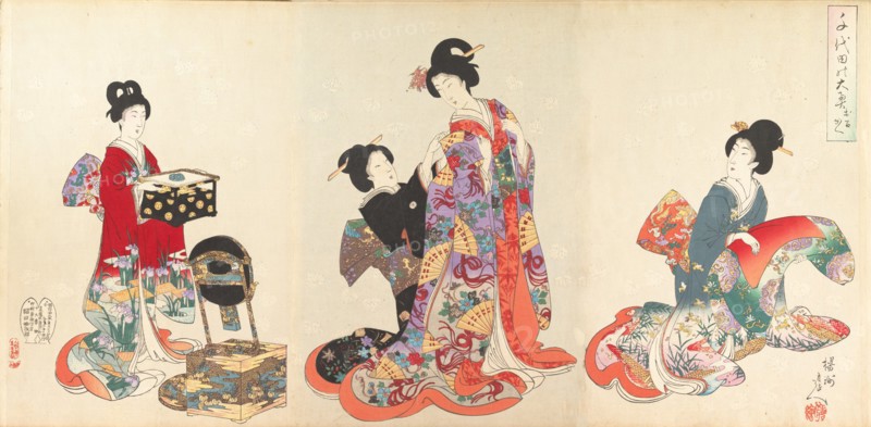 Chiyoda Castle (Album of Women), 1895.