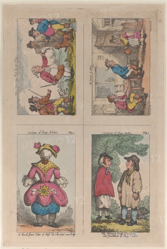 Costume of Hogs Norton, How a Man May Shoot His Own Wig, and The Maid of Mim, 1809.