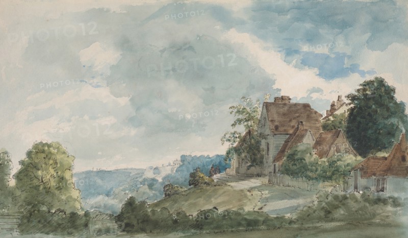 Cottages in an Extensive Landscape, late 1820s.