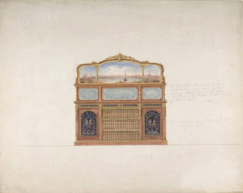 Design for a Cabinet, 1830-90.