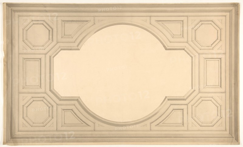 Design for a ceiling, second half 19th century.