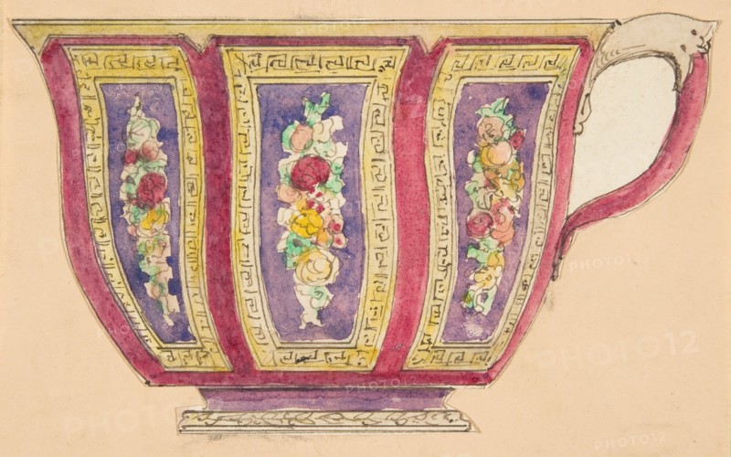 Design for a cup, 19th century.