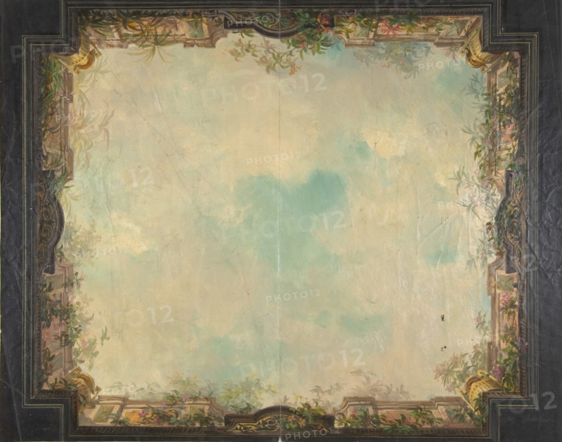Design for a decorated ceiling in a house on the rue Matignon, second half 19th century.