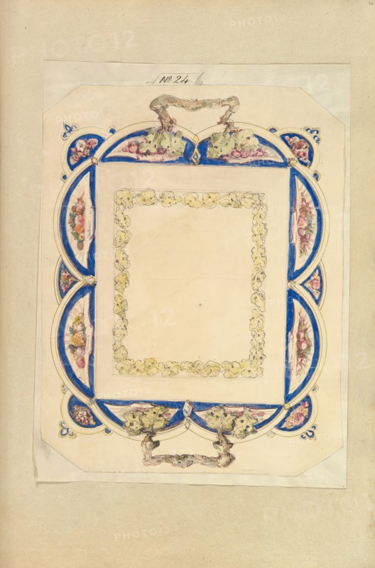 Design for a Two-Handled Platter, 1845-55.
