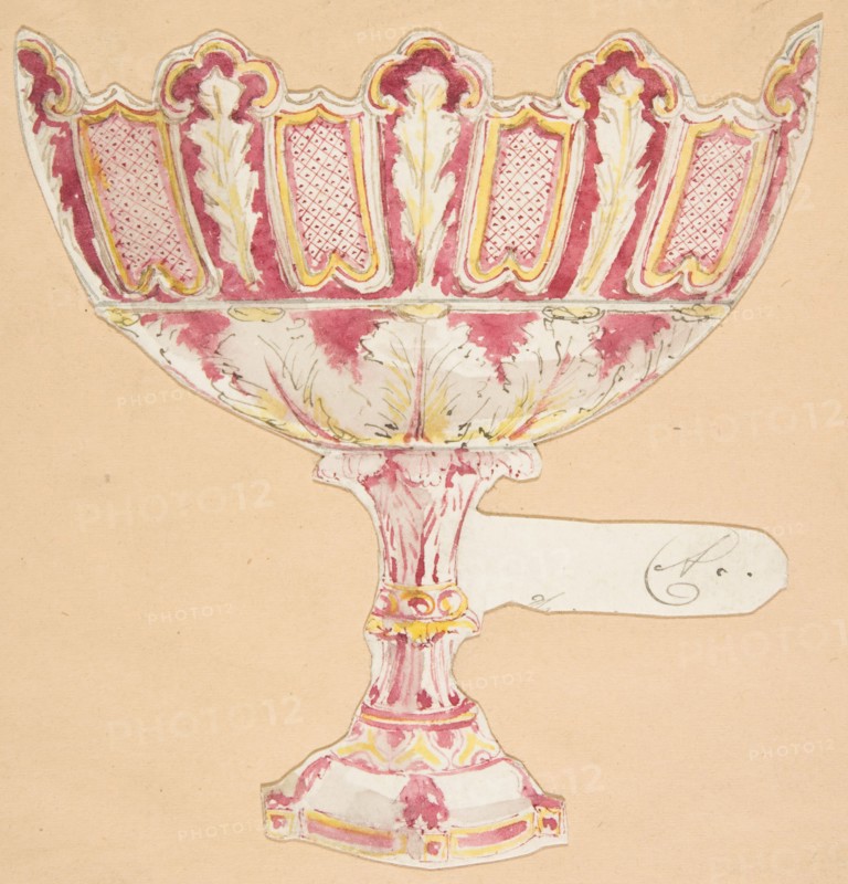 Design for a vessel, 19th century.