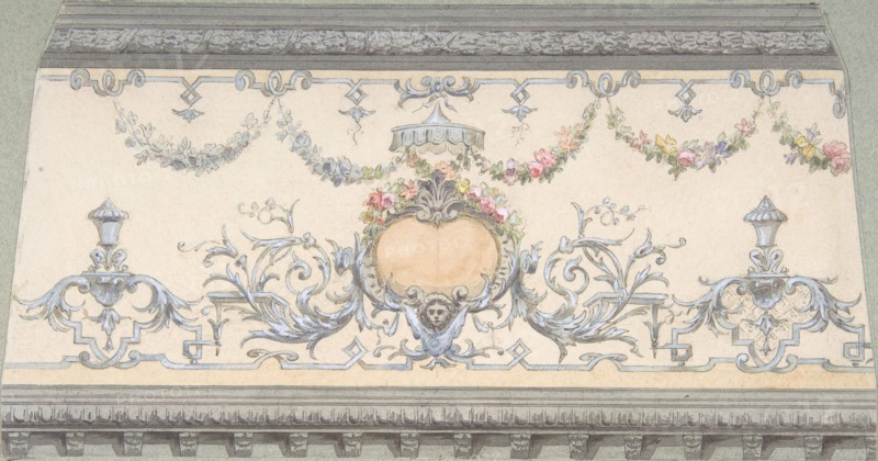 Design for Cove Section, second half 19th century.