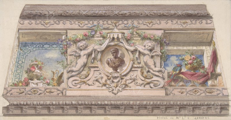 Design for Cove, Hôtel Cahen d'Anvers, second half 19th century.