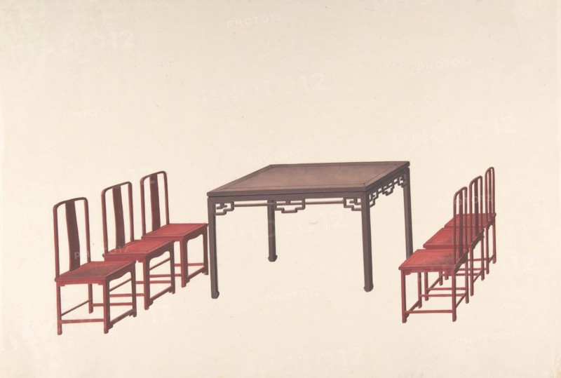 Design for Export Furniture, ca. 1800.