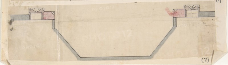 Design for Fireplace and Grate: Plan, 19th century.