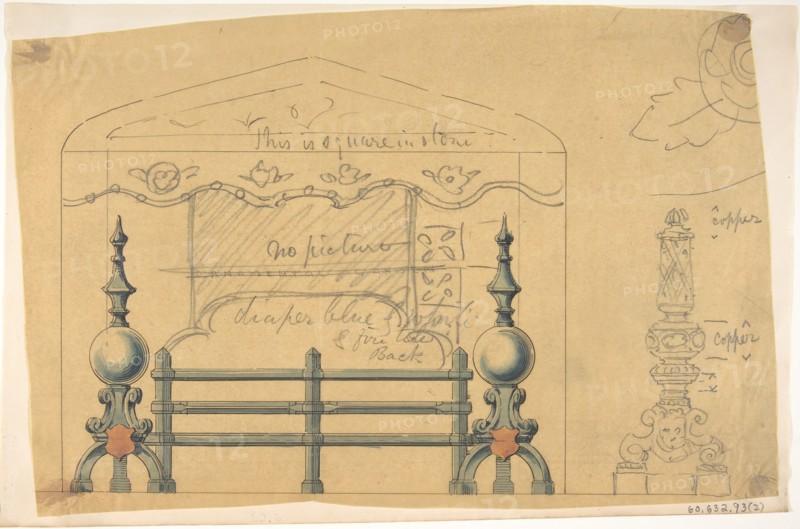 Design for Grate, 1874.