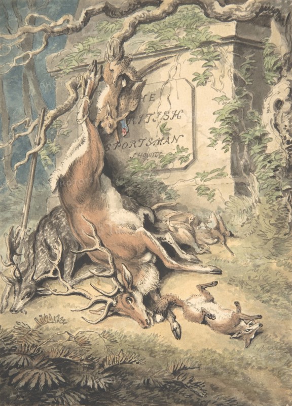 Design for the Frontispiece of The British Sportsman, late 18th-early 19th century.