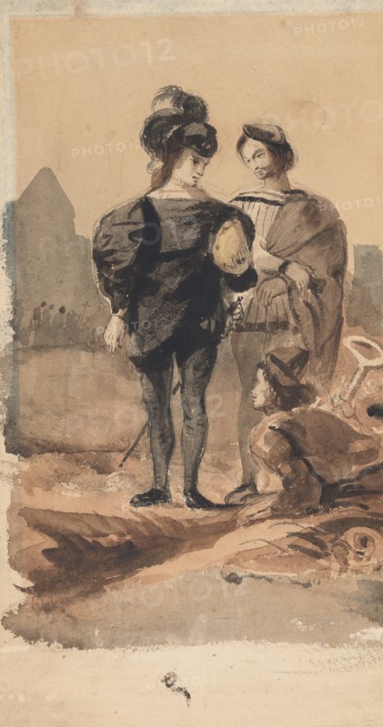 Hamlet and Horatio in the Graveyard, 1827-28.