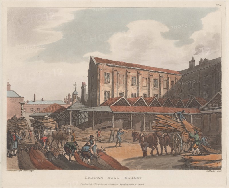 Leaden Hall Market, January 1, 1809.