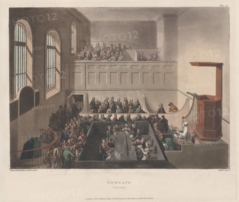 Newgate Chapel, 1809.