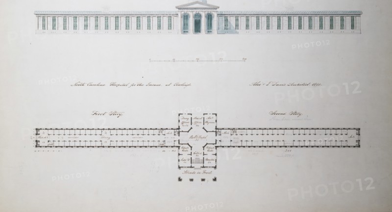 North Carolina Hospital for the Insane, at Raleigh, 1850.